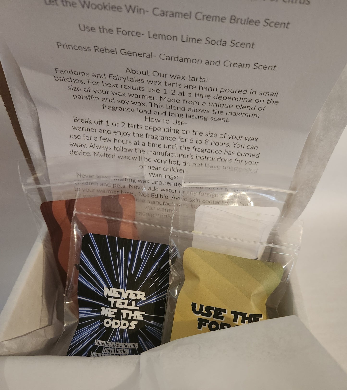 A Galaxy Far Far Away Wax Melt Sampler Set - 4 Wax Melt Samples
