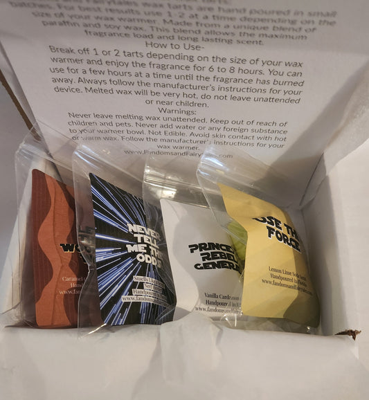 A Galaxy Far Far Away Wax Melt Sampler Set - 4 Wax Melt Samples