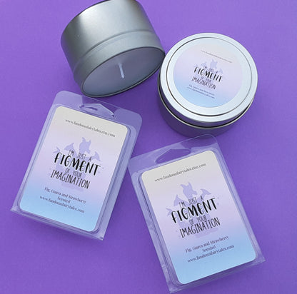 Figment of Your Imagination  - Fig, Guava and Strawberry Scented - Scented Wax Tart - Wax melts - Candles - Room Spray